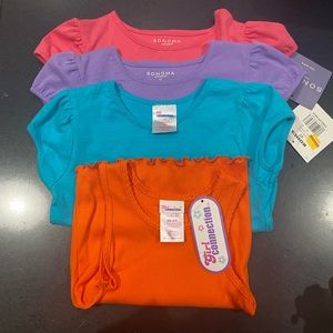 Girls 4T Tops Bundle (3 T-shirts, 1 Tank)